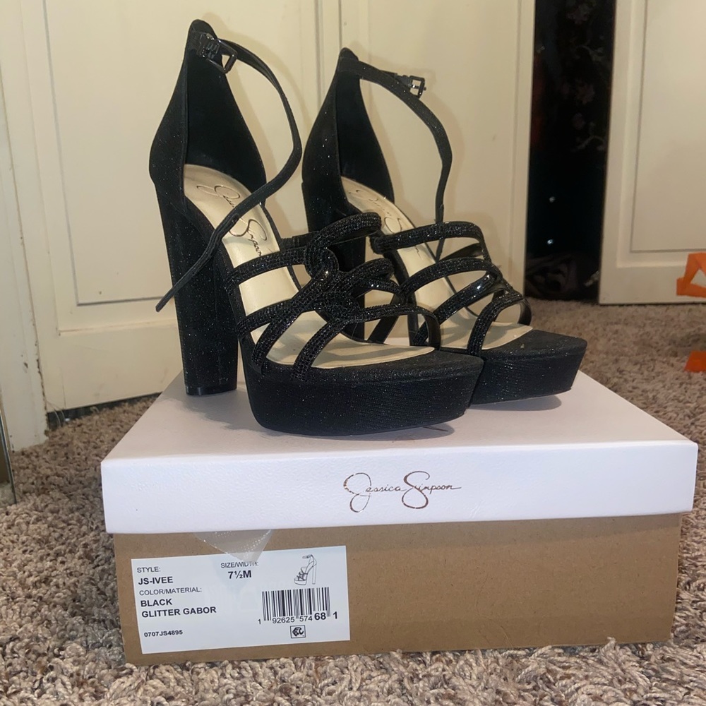 Jessica Simpson sparkly heels